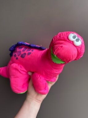 Vintage 1992 Fisher Price Bruce the Brontosaurus Puffalump Dinosaur Plush